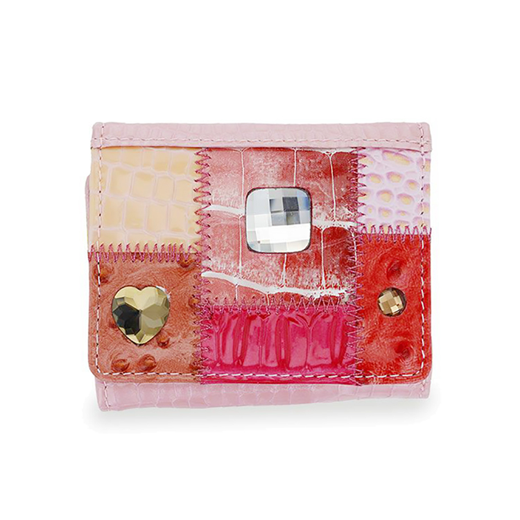 ミケランジェロ 三つ折り財布 ピンク